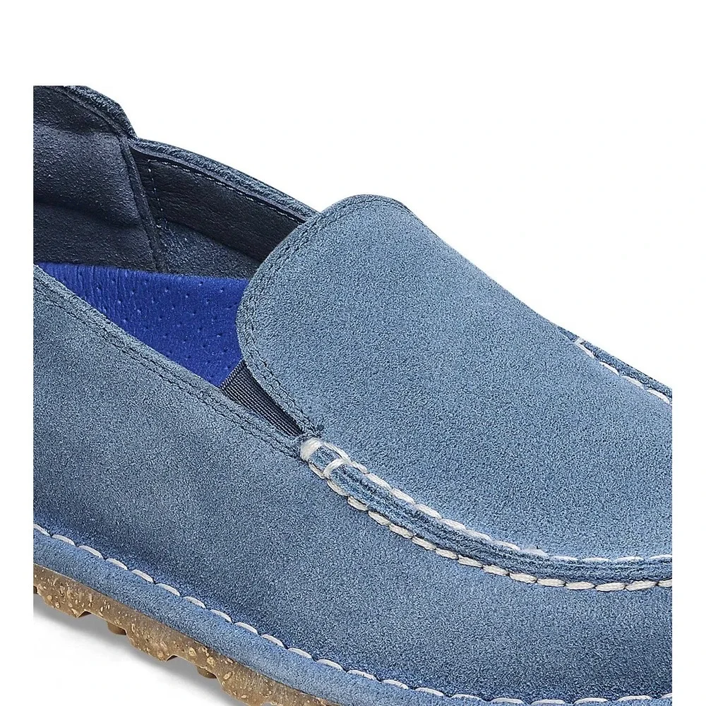Birkenstock Utti Loafers Mens 43 280 M10 Elemental Blue Suede Slip On Shoes NEW